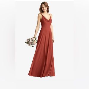 Beautiful Burnt Orange Full Length Dress